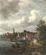 RUISDAEL, Jacob Isaackszon van View of Amsterdam  dh oil painting on canvas